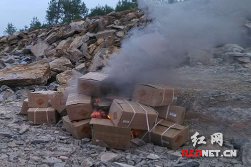 凤凰县公安局销毁444公斤炸药和22发雷管dvmz42zuthk.jpg
